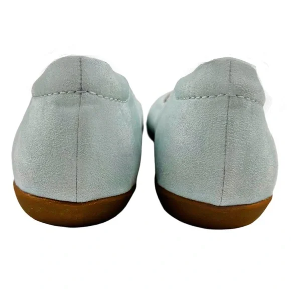Naturalizer Powder Blue Faux Suede Ballet Flats Size 8 - Picture 4 of 7
